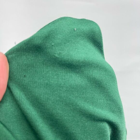 Acevog Womens Shift Dress Knee Length Pleated Cotton Stretch Green XXL - Picture 10 of 13